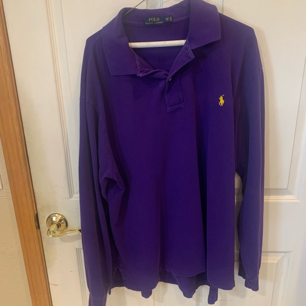 Vivid Bright Purple Mens 3XLT Polo Shirt